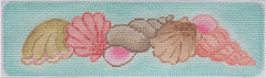 Kate Dickerson Needlepoint Collections Mixed Shells on Caribbean Needlepoint Canvas