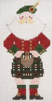 Painted Pony Designs Petei Santas: Scottish Santa Needlepoint Canvas