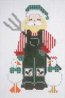 Painted Pony Designs Farmer 448 Needlepoint Canvas