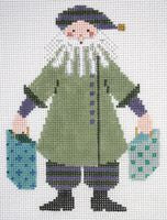 Painted Pony Designs Shopping Santa 589 Needlepoint Canvas