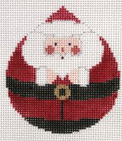 Painted Pony Designs Petei Santas: Round Santa Needlepoint Canvas