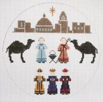 Painted Pony Designs Nativity Ornament 674 Needlepoint Canvas