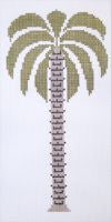 Painted Pony Designs Tall Palm Tree Needlepoint Canvas