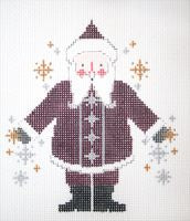 Painted Pony Designs Snowflake Santa 785 Needlepoint Canvas