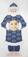 Painted Pony Designs Blue Moon Santa Needlepoint Canvas