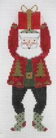 Painted Pony Designs Jump for Joy Santa Needlepoint Canvas