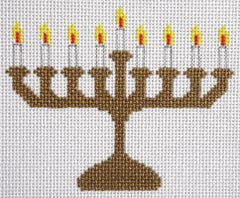 Painted Pony Designs Menorah 893 Needlepoint Canvas