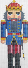Susan Roberts Needlepoint Royal Blue King Nutcracker Needlepoint Canvas