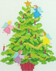 Susan Roberts Needlepoint Angel Tree Needlepoint Canvas
