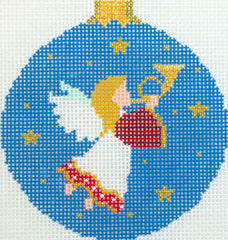 Susan Roberts Needlepoint Angel with Horn Needlepoint Canvas