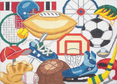 Susan Roberts EP Arts Sports Equipment, tallis Needlepoint Canvas