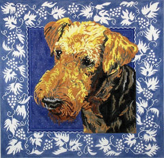 Barbara Russell Airedale Needlepoint Canvas