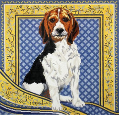 Barbara Russell Beagle Needlepoint Canvas