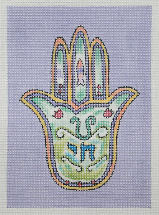 PLD Designs Hamsa - L'Chaim Needlepoint Canvas