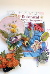 3D Botanical Embroidery & Stumpwork