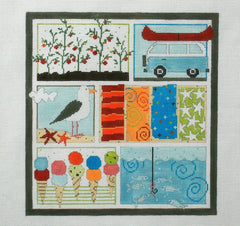 Pippin Studio Summer Sampler Needlepoint Canvas