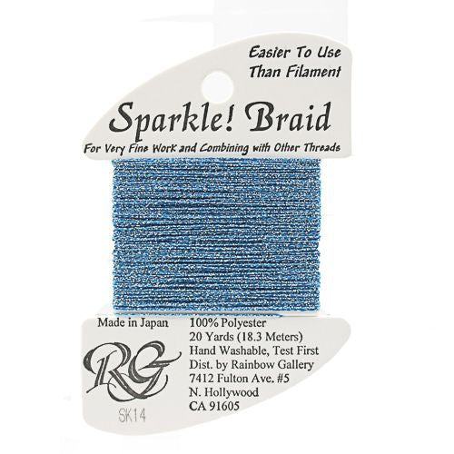 Rainbow Gallery Sparkle Braid - 14 Medium Blue