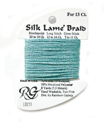 Rainbow Gallery Silk Lame Braid 13 - 213 Dusty Turquoise