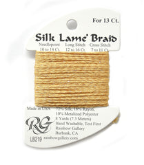 Rainbow Gallery Silk Lame Braid 13 - 219 Sunset Gold