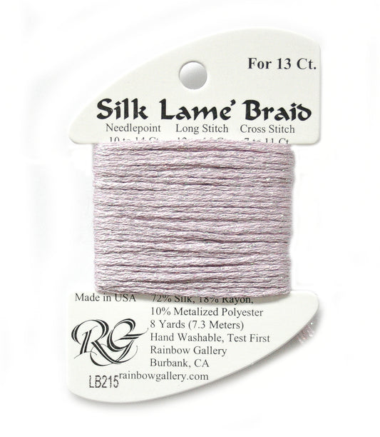 Rainbow Gallery Silk Lame Braid 13 - 215 Soft Amethyst