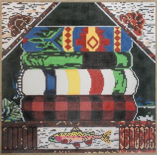 Cooper Oaks Design Camping Blankets Needlepoint Canvas