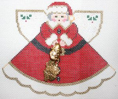 Painted Pony Designs Mrs. Santa Angel Needlepoint Canvas