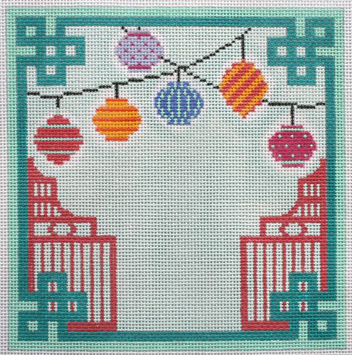 Kate Dickerson Needlepoint Collections Chinese Paper Lanterns Needlepoint Canvas