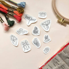 M Creative J Bugs Embroidery Patterns - Stick and Stitch Insect Embroidery