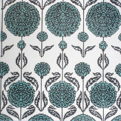 Cooper Oaks Design chrysanthemum- Black Needlepoint Canvas