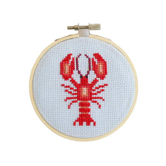Cotton Clara Lobster Cross Stitch Kit