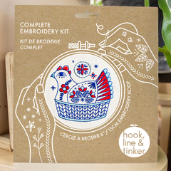 Hook Line and Tinker French Hen Embroidery Kit