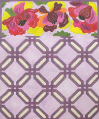 Melissa Prince Designs Floral Folded Clutch Needlepoint Canvas