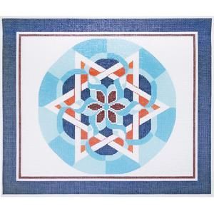 Lee's Needle Arts Intertwined Stars of David Tallis Bag Needlepoint Canvas