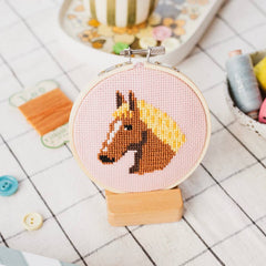 Cotton Clara Horse Cross Stitch Kit
