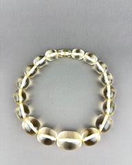 Vintage Chunky Oblong Graduated Lucite Bead Necklace
