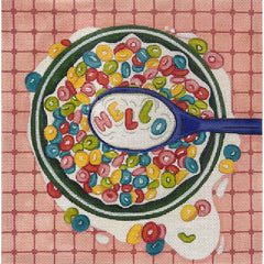 Alice Peterson Co. Hello Cereal Needlepoint Canvas