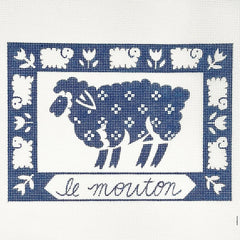 Alice Peterson Co. Le Mouton (The Sheep) Needlepoint Canvas