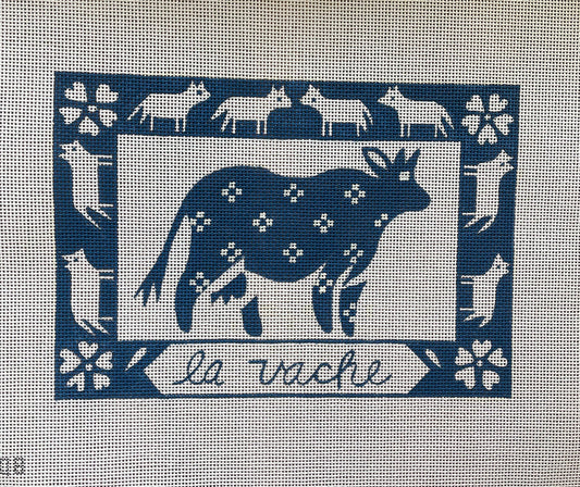 Alice Peterson Co. Le Vache (The Cow) Needlepoint Canvas