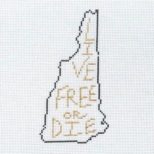 Alice & Blue Live Free or Die Needlepoint Canvas