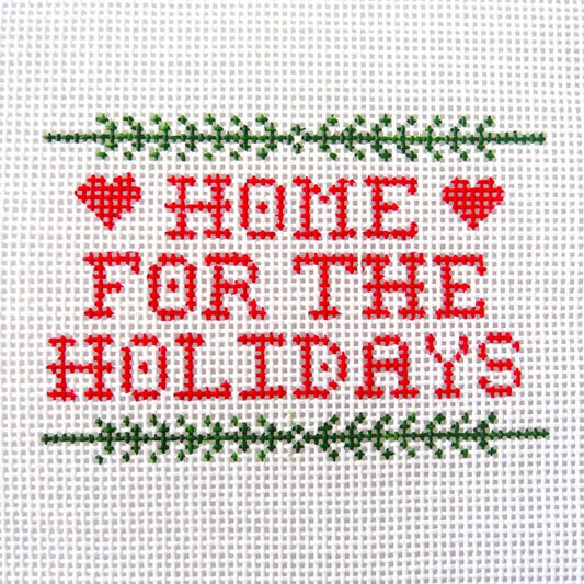 Alice & Blue Home for the Holidays Needlepoint Canvas