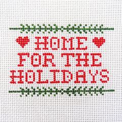 Alice & Blue Home for the Holidays Needlepoint Canvas