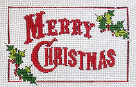 Ann Kaye Studio Merry Christmas Pillow Needlepoint Canvas