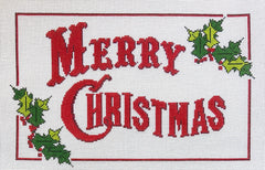 Ann Kaye Studio Merry Christmas Pillow Needlepoint Canvas