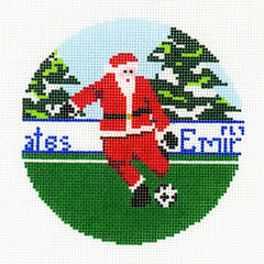 Ann Kaye Studio Sporty Santa Needlepoint Canvas - Soccer