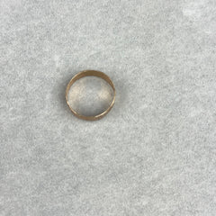 Antique Victorian Floral Cigar Band Ring in 9k Rose Gold