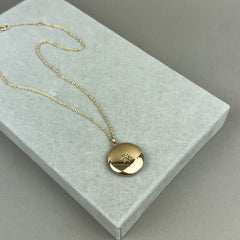 Antique Star Set Diamond Locket Necklace in 10k Gold