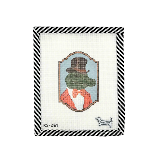 Atlantic Blue Canvas Rooney and Stitch Mr. Croc Needlepoint Canvas
