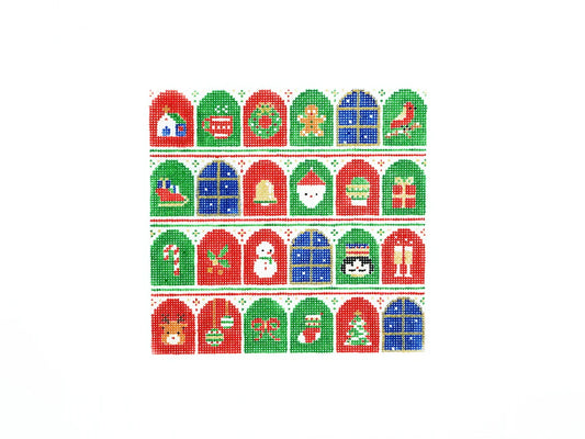 Audrey Wu Designs Advent Calendar Needlepoint Canvas
