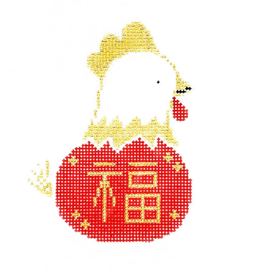 Audrey Wu Designs The Year of the Rooster Needlepoint Canvas