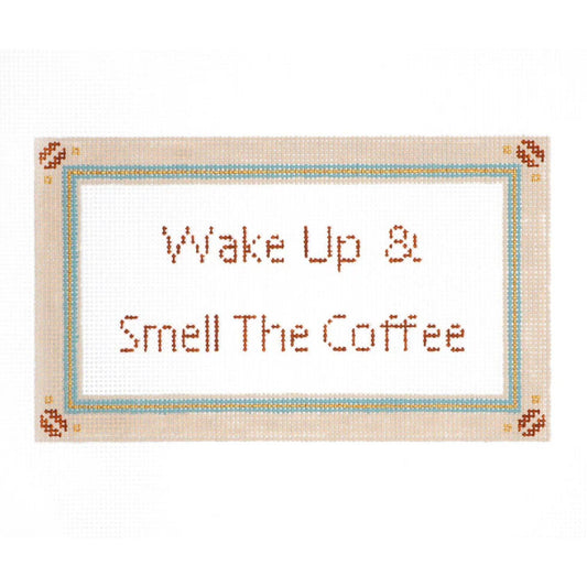 Audrey Wu Designs Wake Up and Smell the Coffee Needlepoint Canvas